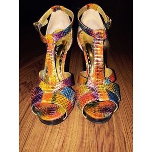 Blocked-heel Sandals