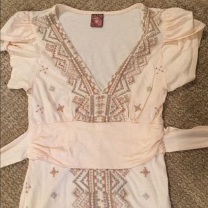 Anthropologie Language tribal top XS