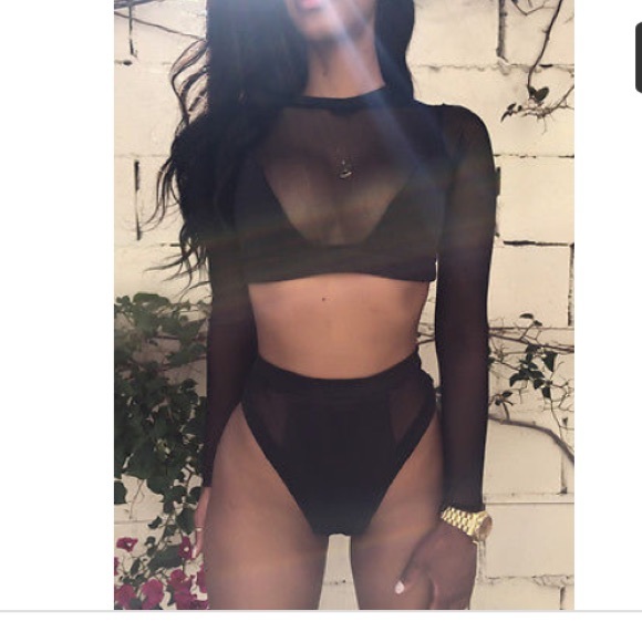 2 piece swim suit, model is wearing a small