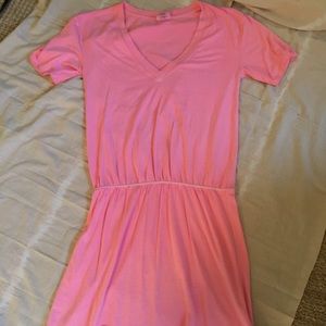 Victoria Secret neon pink dress