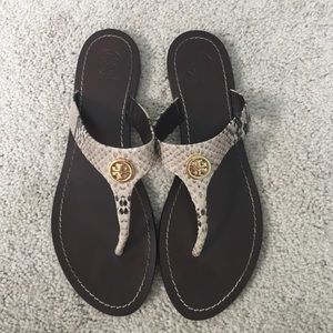 Tori Burch Snake Skin Sandal