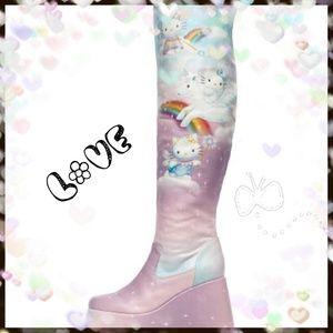 Hello kitty X Jeffrey Campbell boots 💕