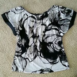 Black and white printed shirt
