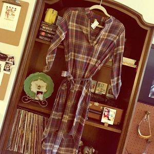 Adorable plaid shirtdress. Never worn, tags on.