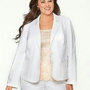 White 2 Button Blazer