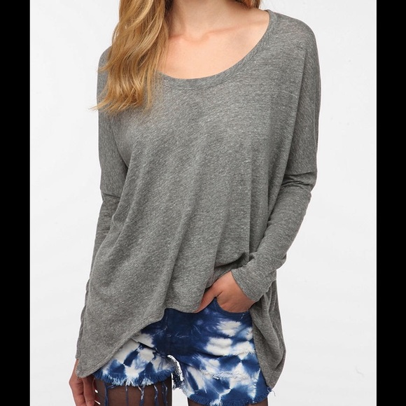 Daydreamer LA long-sleeved peaked hem tee