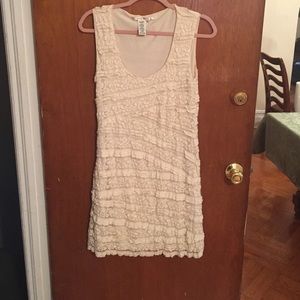 Ivory lace/stretch summer dress