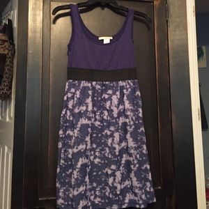 Purple tye dye dress