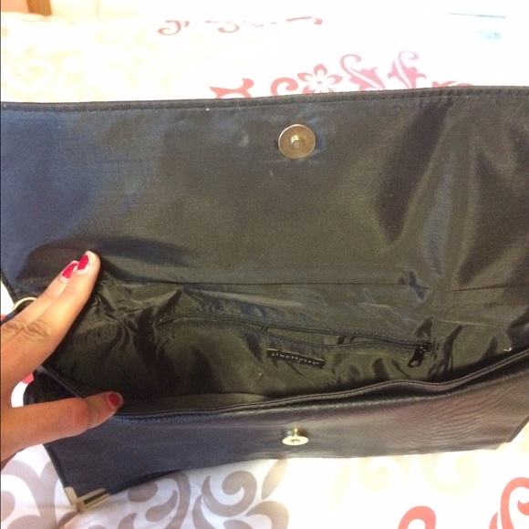 *SOLD* Black envelope clutch - Picture 2 of 3