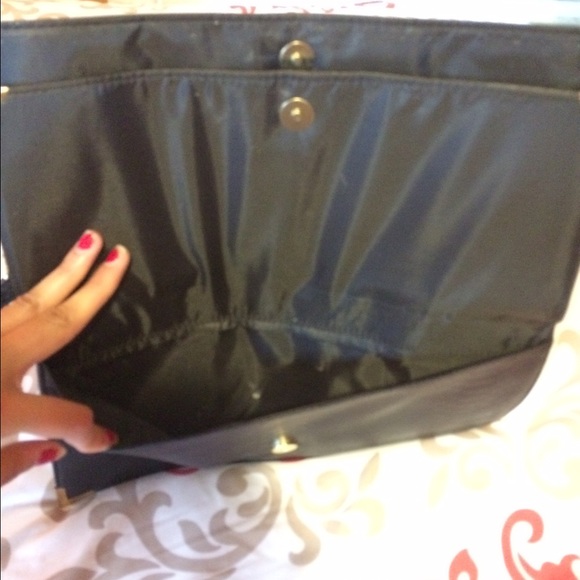 *SOLD* Black envelope clutch - Picture 3 of 3