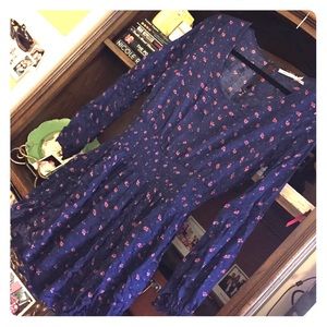 Blue floral dress from Urban Outfitters