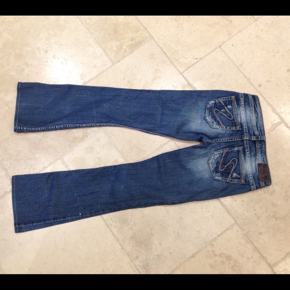 Silver "Tuesday" boot cut distressed jeans - Picture 2 of 3