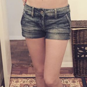 Denim shorts