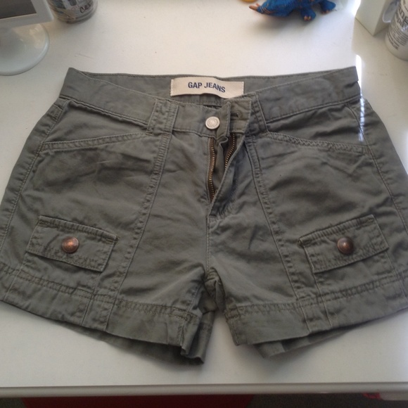 Military Green Gap Shorts - Picture 1 of 4