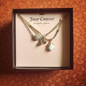 Juicy Couture Silver & Gold Diamond Chain Necklace