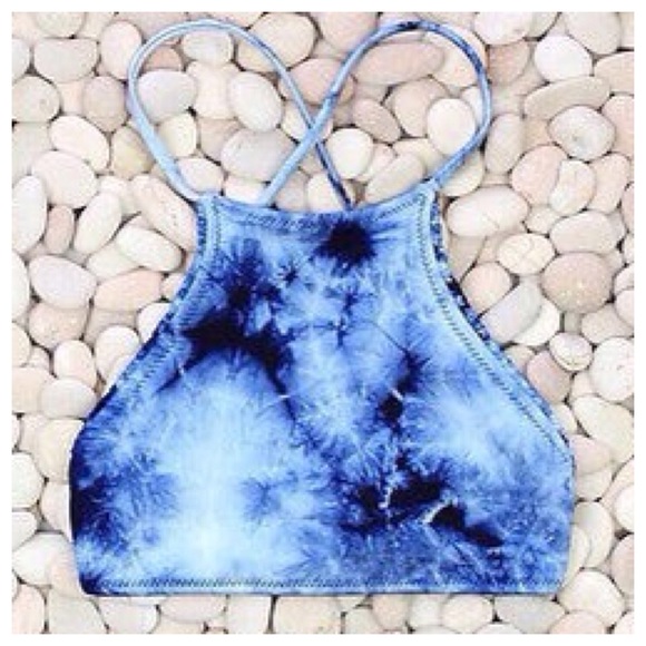 Sky Blue Sexy Back Bikini - Picture 3 of 4