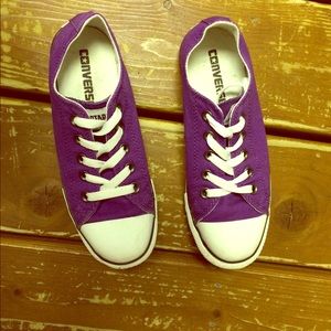 Purple Converse All Star Low Sneaker.