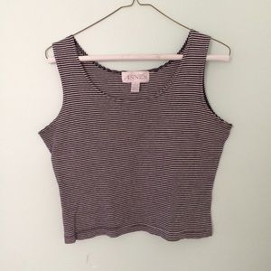Vintage Striped cropped tank