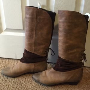 Aldo, Brown leather and suede boots