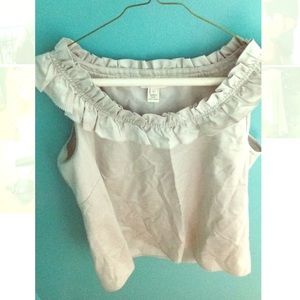 J crew ruffled tank!