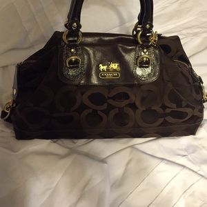 Brown coach bag!