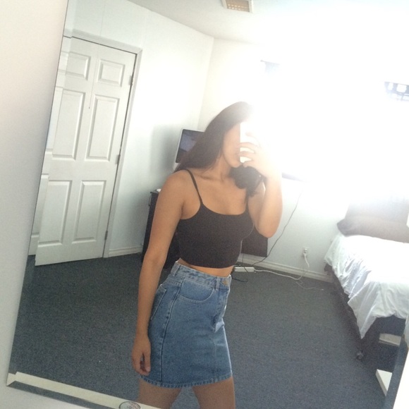 American Apparel Denim Skirt - Picture 2 of 4