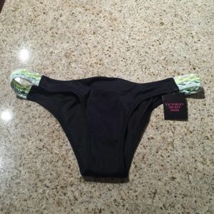 New VS colorblock braided bikini bottom
