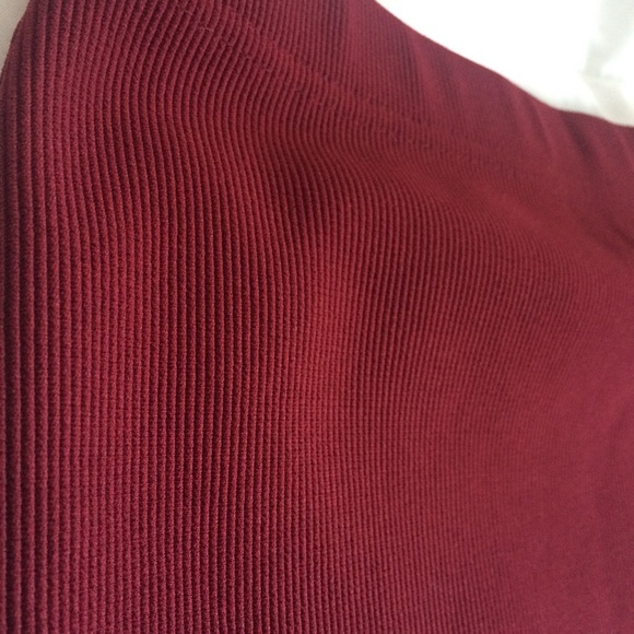 Burgundy Pencil Skirt - Picture 4 of 4