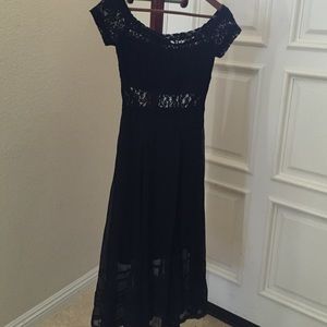 Free people off the shoulder lace dress xs