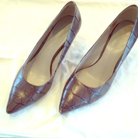 Nine West pumps, animal print, brown, size 9