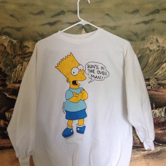 vintage bart simpson sweatshirt