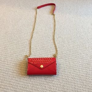 Studded red Rebecca Minkoff bag