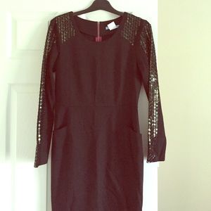 Antonio melani black long sleeve dress, size 6