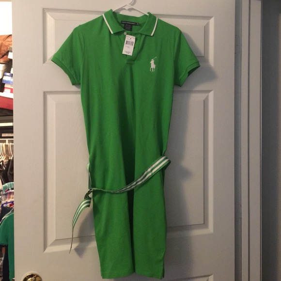 Green polo dress