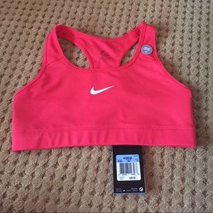 NWT red nike sports bra