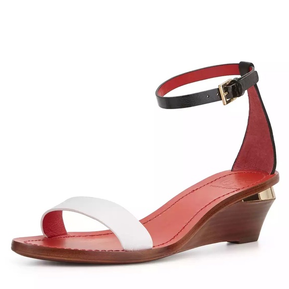 Tory Burch Maya Leather Wedge Sandal