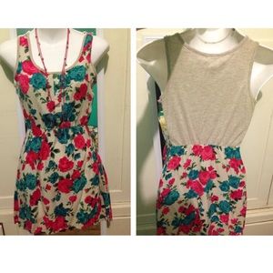 Short Flowery Summer Dress