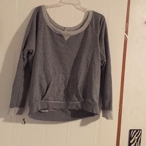 Grey sweater.