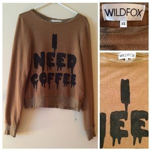HOLD FOR CAIT Wildfox I Need Coffee Jumper XS