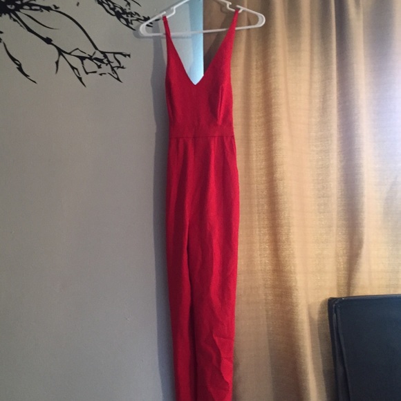 Long Red Romper