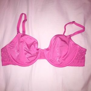 VS PINK satin unpadded bra