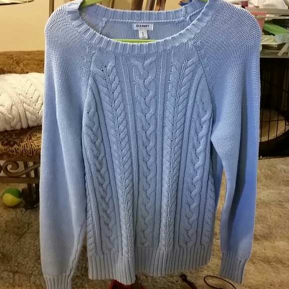 Blue Old Navy cable knit sweater size extra large