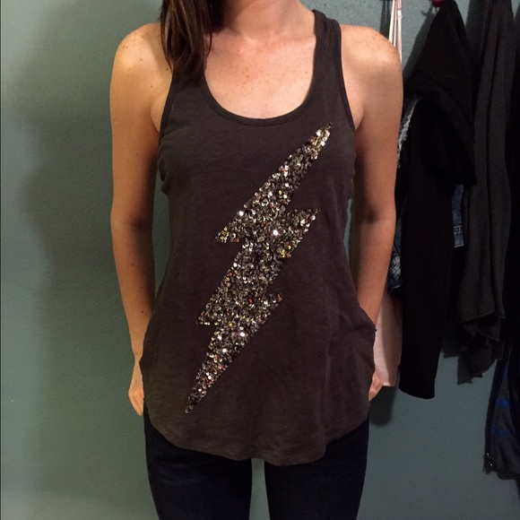 Sequin and Lace Tank - Picture 3 of 4