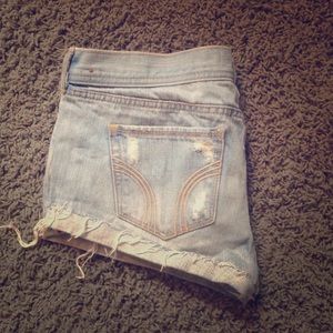 size 7 hollister jean shorts