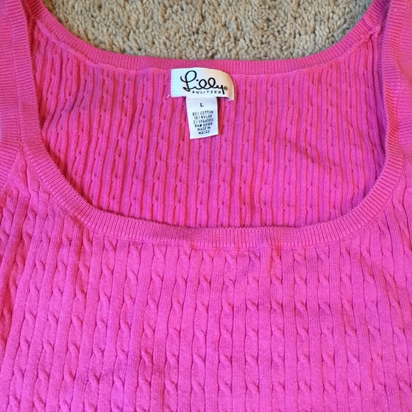 Lilly Pulitzer knit pink tank!
