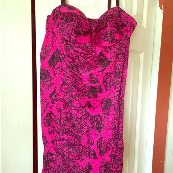 Mini fuccia dress