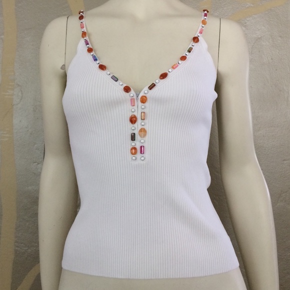 Beaded tank top