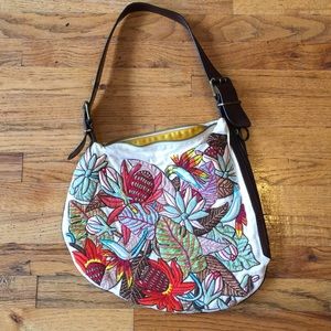 SOLD - FENDI Hand-Embroidered Oyster Bag