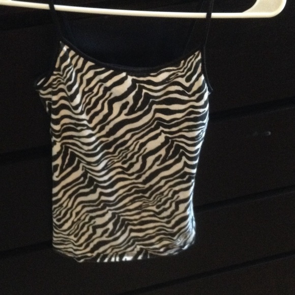 zebra print tank top