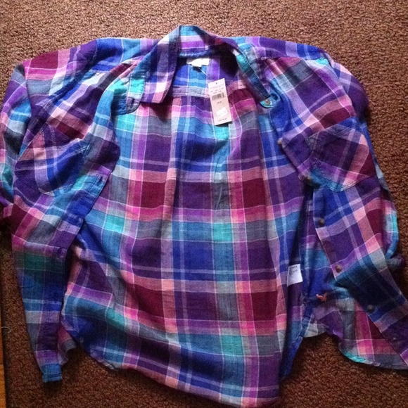 American eagle vintage boyfriend flannel